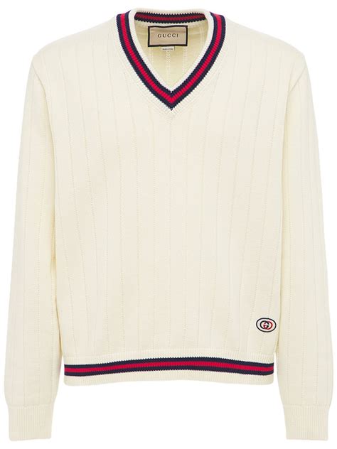 gucci v neck sweater